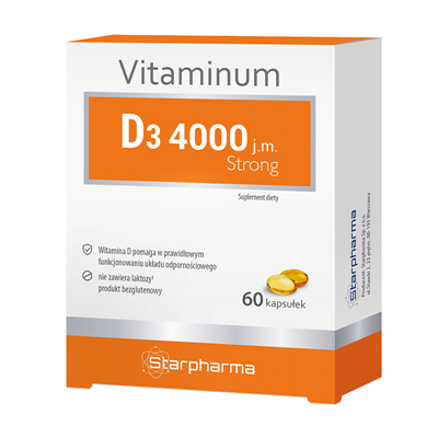 Vitaminum D3 4000 Strong 60kaps. STARPHARMA