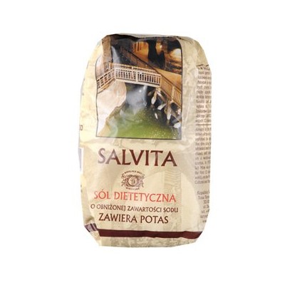 SALVITA Sól jodowana o obniżonej zawartości sodu z dodatkiem potasu 0,5kg