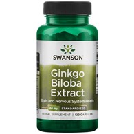 SWANSON Ginkgo Biloba ekstrakt 60mg, 120kaps.