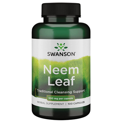 SWANSON Neem Leaf 500mg, 100 kaps. - miodla indyjska