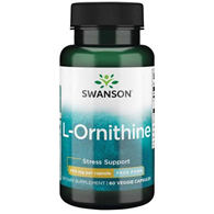 SWANSON L-Ornityna 500mg, 60 vcaps.