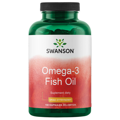 SWANSON Omega-3 smak cytrynowy 150 sgels.