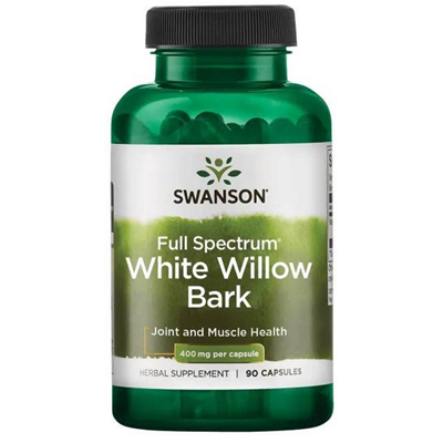 SWANSON White Willow Bark 400mg, 90 kaps. - kora białej wierzby