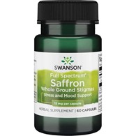 SWANSON Saffron 15mg, 60 kaps. - Szafran