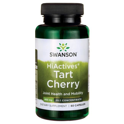 SWANSON HiActives Tart Cherry 465mg, 60 kaps.