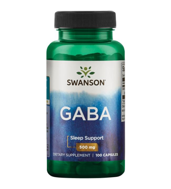 SWANSON GABA - Sleep Support 500mg, 100kaps.