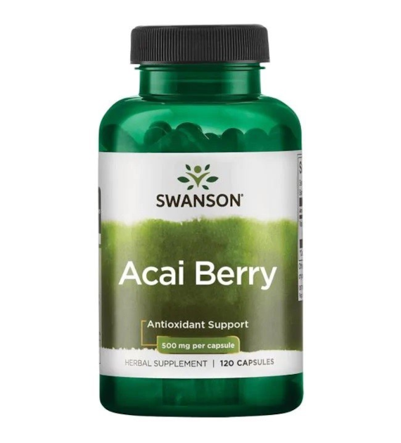 SWANSON Acai owoce 500mg, 120kaps.