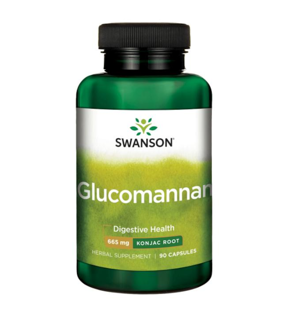 SWANSON Glukomannan 665mg, 90kaps.