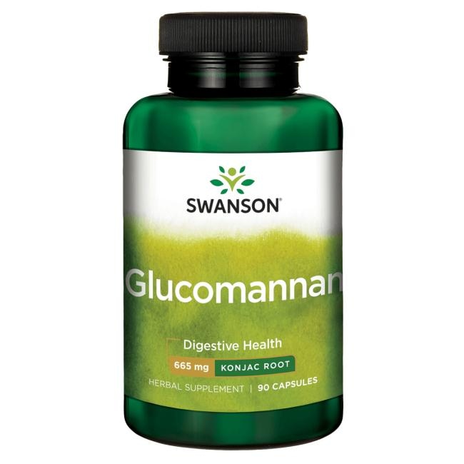 SWANSON Glukomannan 665mg, 90kaps.