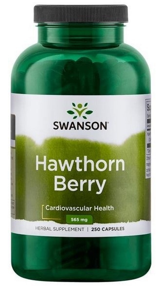 SWANSON Hawthorn Berry 565mg, 250 kaps. - głóg owoce