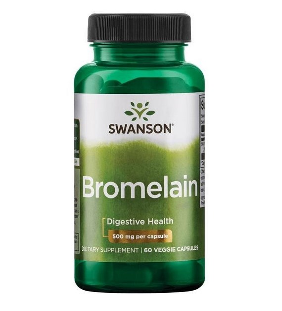 SWANSON Bromelina 500mg, 60vcaps.