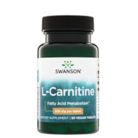 SWANSON L-Carnitine 500mg, 30 vtabl. - L-Karnityna