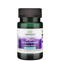 SWANSON Iron Ferrous Fumarate 18mg, 60kaps. - fumaran żelaza