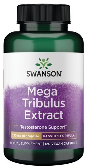 SWANSON Mega Tribulus extract 250mg, 120 vcaps. - buzdyganek ekstrakt