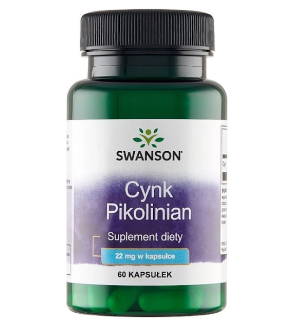 SWANSON Cynk - pikolinian 22mg, 60kaps.
