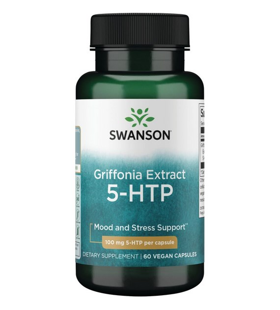SWANSON Griffonia extract 5-HTP 100mg, 60vcaps.