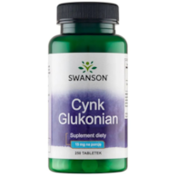 SWANSON Cynk - glukonian 30mg, 250tab.