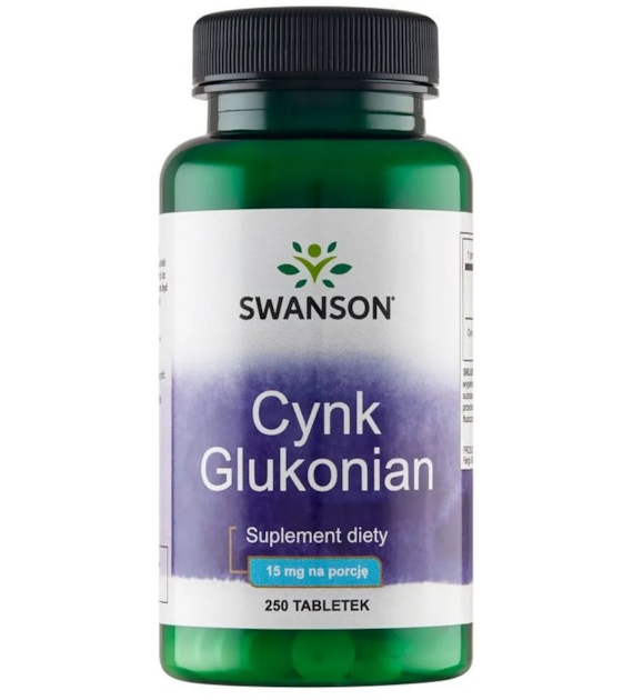 SWANSON Cynk - glukonian 30mg, 250tab.
