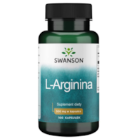 SWANSON L-Arginine 500mg, 100 kaps.
