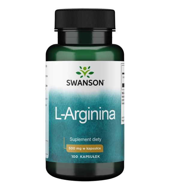 SWANSON L-Arginine 500mg, 100 kaps.
