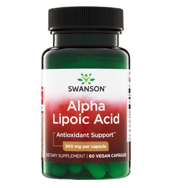 SWANSON Alpha Lipoic Acid 300mg, 60kaps. - kwas alfa liponowy