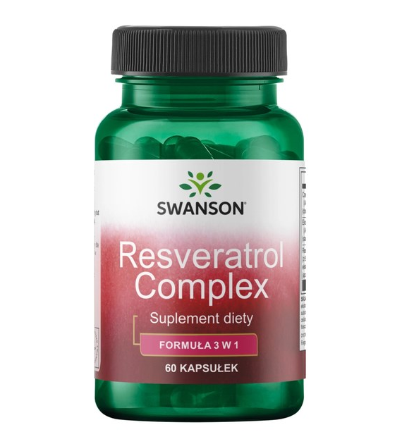 SWANSON Resveratrol Complex 180mg, 60kaps. - Resweratrol