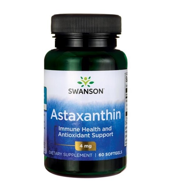 SWANSON Astaxanthin 4mg, 60sgels. - Astaksantyna