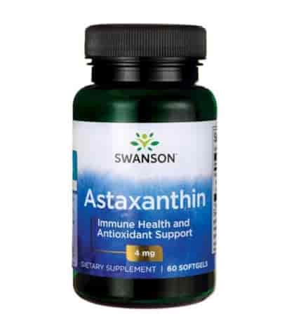SWANSON Astaxanthin 4mg, 60sgels. - Astaksantyna
