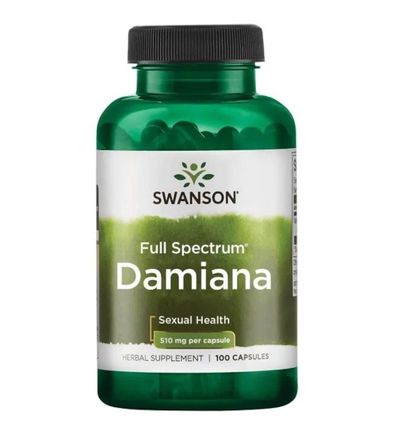 SWANSON Damiana 510mg, 100kaps.