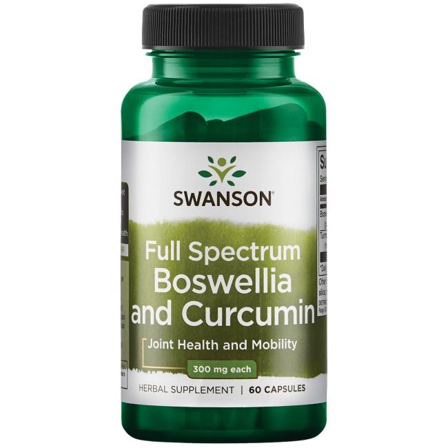 SWANSON Boswellia + Curcumin 60kaps.