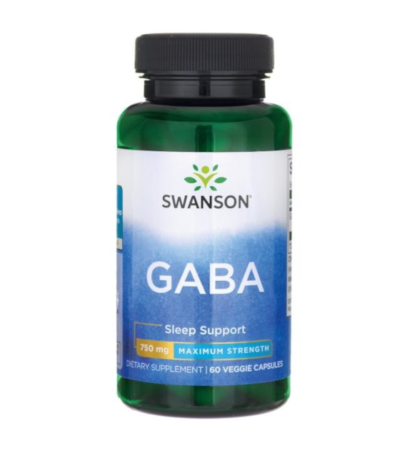 SWANSON GABA - Sleep Support 750mg, 60kaps.