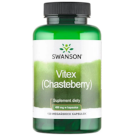 SWANSON Chasteberry Fruit 400mg, 120kaps. - Niepokalanek