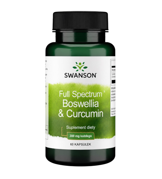 SWANSON Boswellia + Curcumin 60kaps.