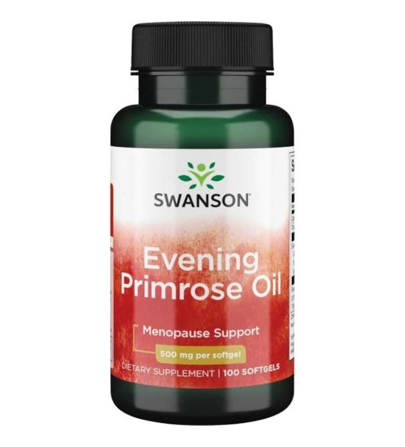 SWANSON Evening Primrose Oil 500mg, 100sgels.  - Olej z wiesiołka