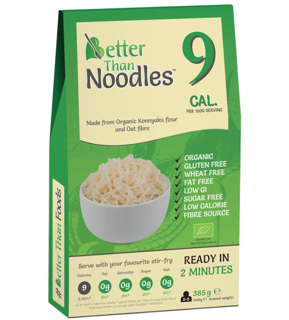 BETTER THAN FOODS Makaron Konjac Noodle bezglutenowy BIO 385g