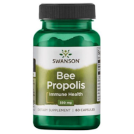 SWANSON Bee Propolis 550mg, 60 kaps.