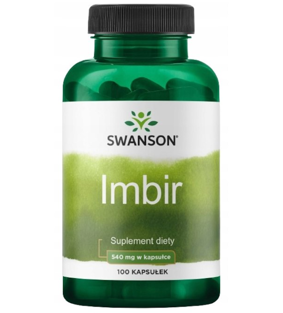 SWANSON Ginger Root 540mg, 100kaps. - Imbir
