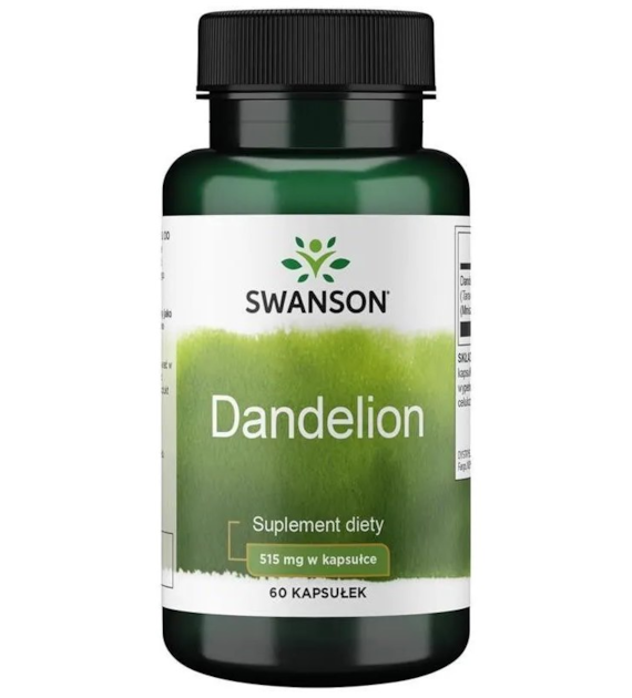 SWANSON Dandelion root 515mg, 60kaps. - Mniszek lekarski