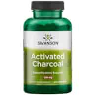 SWANSON Activated Charcoal 260mg, 120kaps. - Węgiel drzewny aktywny