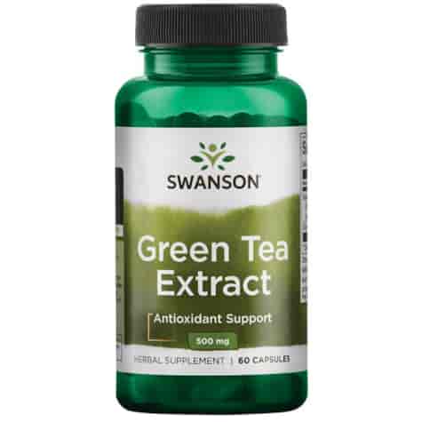 SWANSON Green Tea Extract 500mg, 60kaps. - Ekstrakt z zielonej herbaty