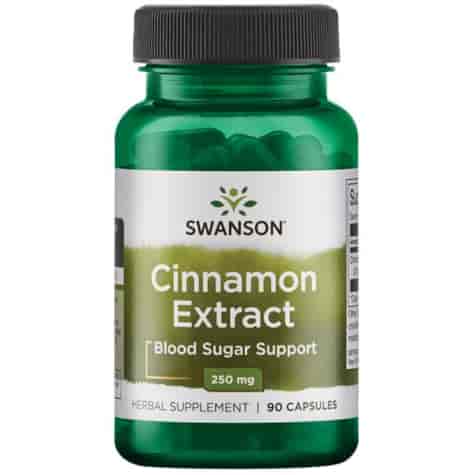 SWANSON Cinnamon Extract 250mg, 90kaps. - Cynamon ekstrakt