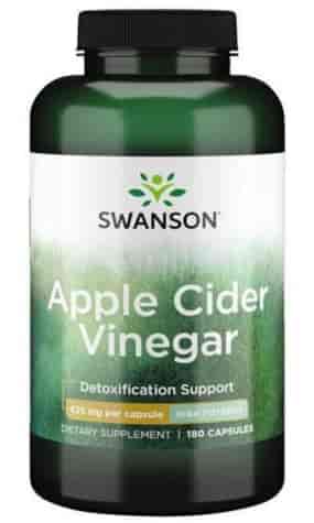 SWANSON Apple Cider Vinegar 625mg, 180 kaps. - ocet jabłkowy
