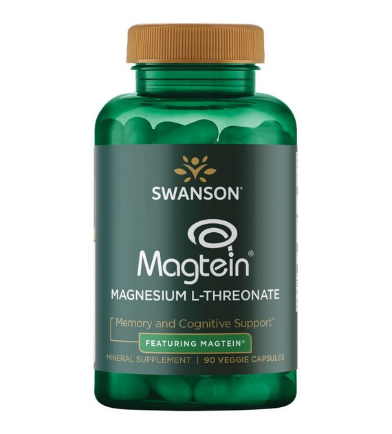 SWANSON Magtein L-treonian magnezu 670mg, 90 vcaps.