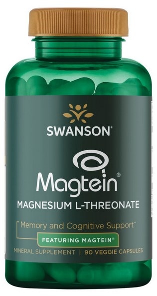 SWANSON Magtein L-treonian magnezu 670mg, 90 vcaps.