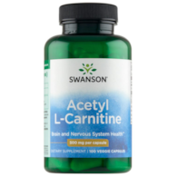SWANSON Acetyl L-Carnitine 500mg, 100vcaps. - Acetyl L-Karnityny