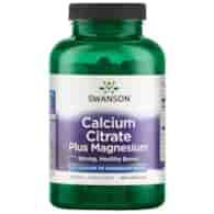 SWANSON Calcium Citrate + Magnesium 150kaps. - Cytrynian wapnia + magnez