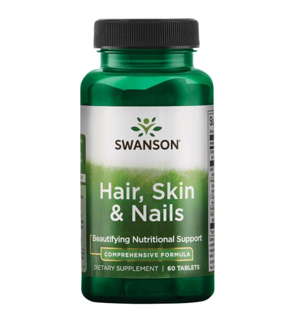 SWANSON Hair, Skin, Nails 60tabl. - Włosy, skóra, paznokcie