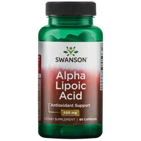 SWANSON Alpha Lipoic Acid 600mg, 60kaps. - kwas alfa liponowy