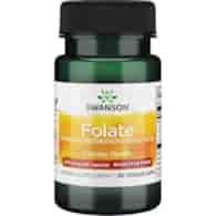 SWANSON Folian Quatrefolic 400mcg, 30kaps.