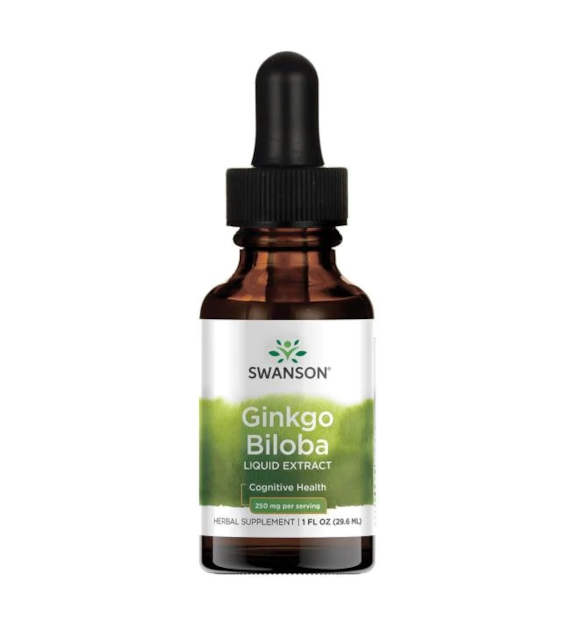 SWANSON Ginkgo Biloba ekstrakt płynny 29,6ml